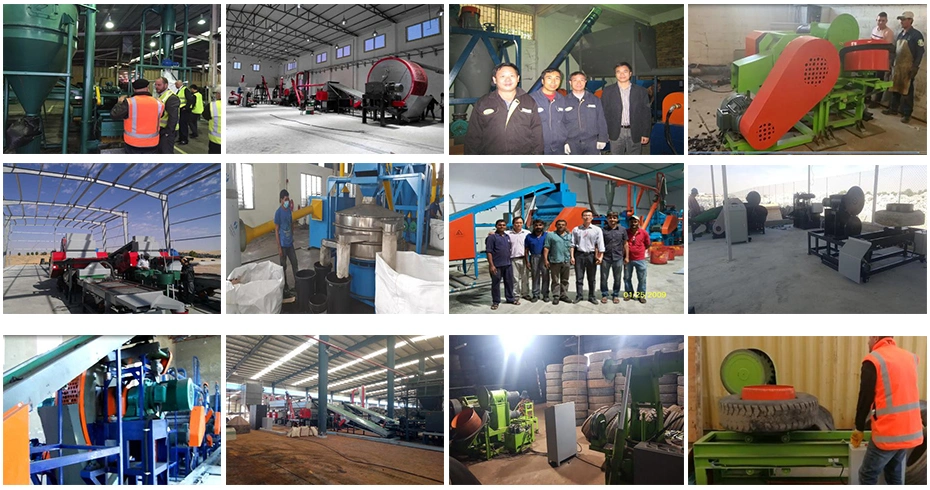 Car Tire Rubber Crusher Processing Machinery Waste Tire Tread Cutting Processing Machinery Tire Shredder