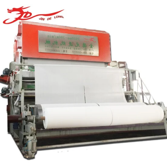 Tissue Paper Machine Large Roll Paper Making Machine Waste Paper Recycling Machine