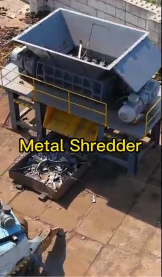 Double Shaft Steel Iron Scrap Metal Shredder Metal Recycling Machine Price